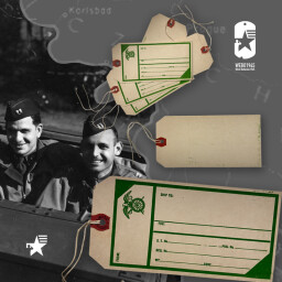 Originální identifikační lístek QUARTERMASTER CORPS